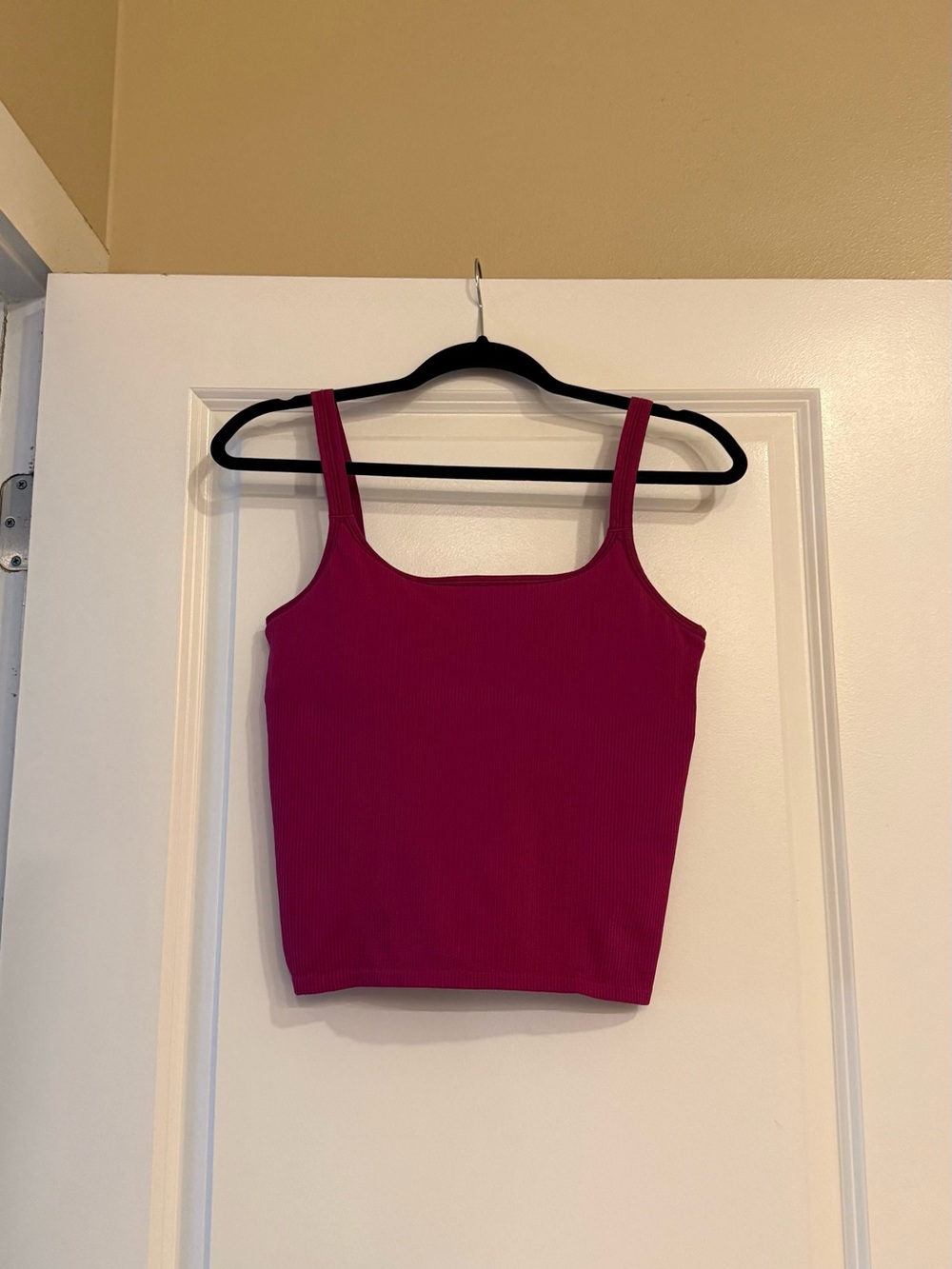 Lululemon Women’s Ribbed Square Neck Tank Top - Fuchsia